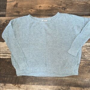 Hollister Pale Blue Waffle Knit Pullover